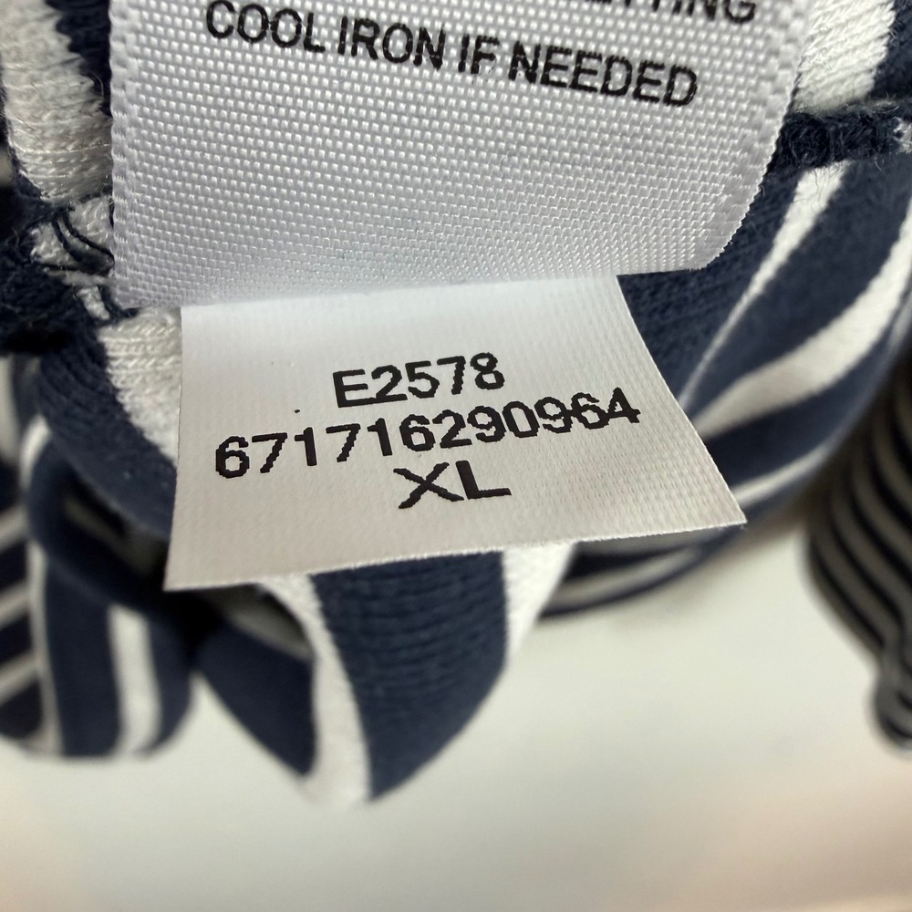 AYR The Rug Striped Ribbed Pima Cotton Modal Scoop Neck Top XL Coastal Breton - Picture 10 of 13